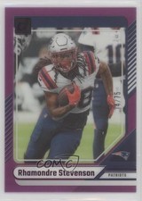 2024 Panini Clearly Donruss Purple 14/75 Rhamondre Stevenson #36 0o6v
