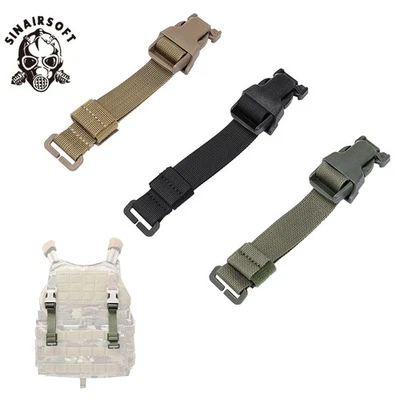 SINAIRSOFT Tactical Chest Rig to Vest Adapter Kits Webbing Plate Carrier Buckle MOLLE Strap