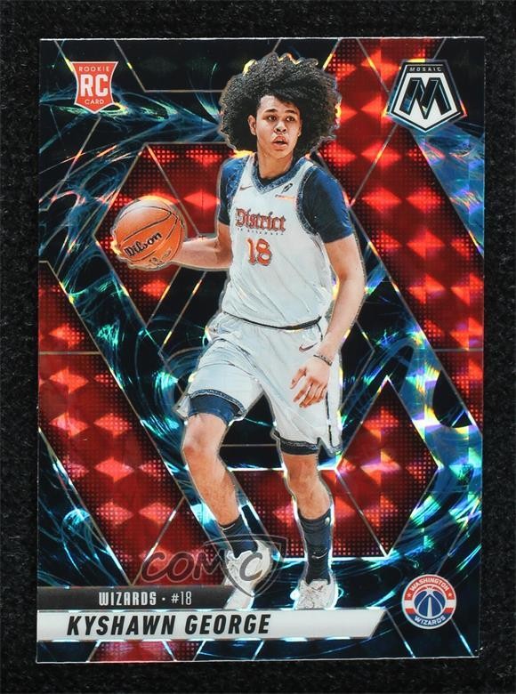 2024-25 Panini Mosaic Rookies Genesis Prizm Kyshawn George #247 Rookie RC 12cb