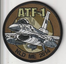 Parche Lowviz de la Fuerza Aérea Holandesa RNLAF ATF-1 NLD ME 2014 Siria F-16