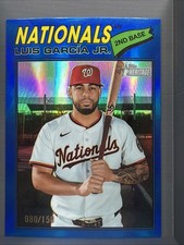 Luis Garcia Jr. [Blue Bordered Chrome] #43 2026 Topps Heritage /150 Nationals!