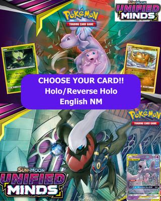 Pokémon Unified Minds: Choose Your Card! Holo/Reverse Holo NM English Cards