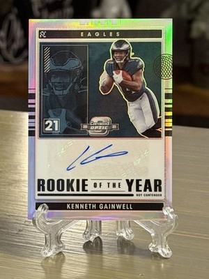 2021 Panini Contenders Optic - Rookie of the Year /50 Auto Kenneth Gainwell