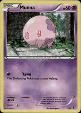 Munna 7/12 McDonald's Promos 2011 Pokemon Card