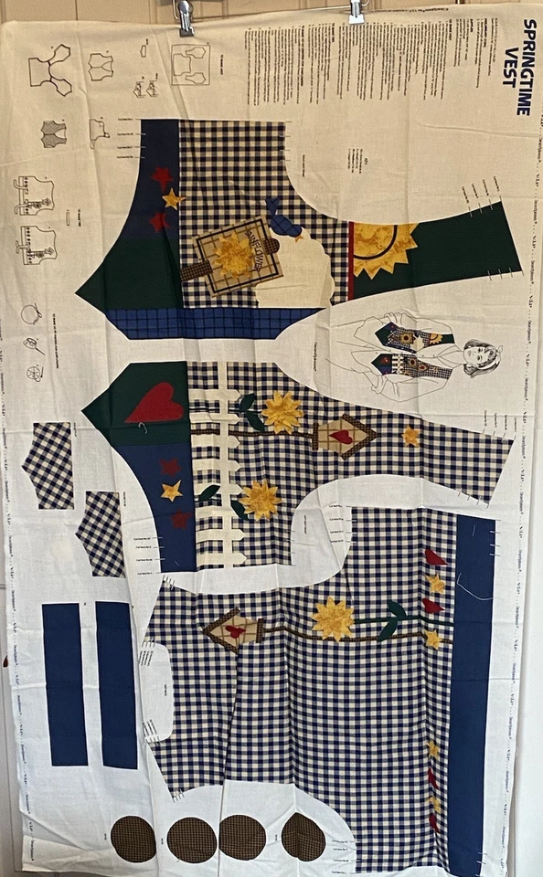 Dream Spinners VIP Springtime Vest Pattern Sunflowers & Birdhouses Uncut NEW NOS - Image 4 of 4