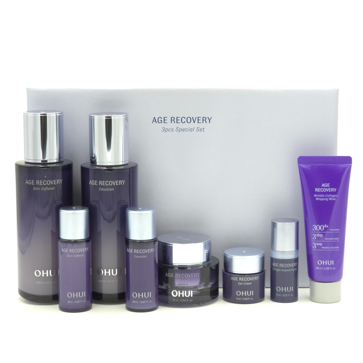 OHUI AGE RECOVERY 3種スペシャルセット O HUI Age Recovery 3pcs Special Set 8 Items Firming Anti Wrinkle K