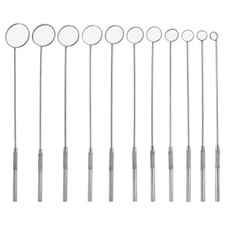 Laryngeal BOILABLE Hygiene Dental Mirrors with Handle German Stainless Steel ...