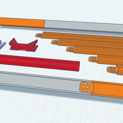 1/24 resin 3d printed frame extensions (9pcs) by WC3D