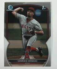 2023 Bowman Draft #BDC-23 Camden Minacci Chrome Los Angeles Angels Baseball