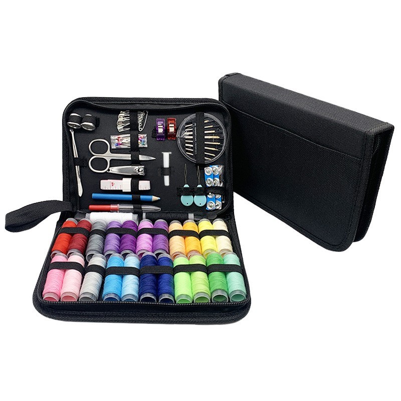 Portable sewing kit with organized storage for all your sewing essentials