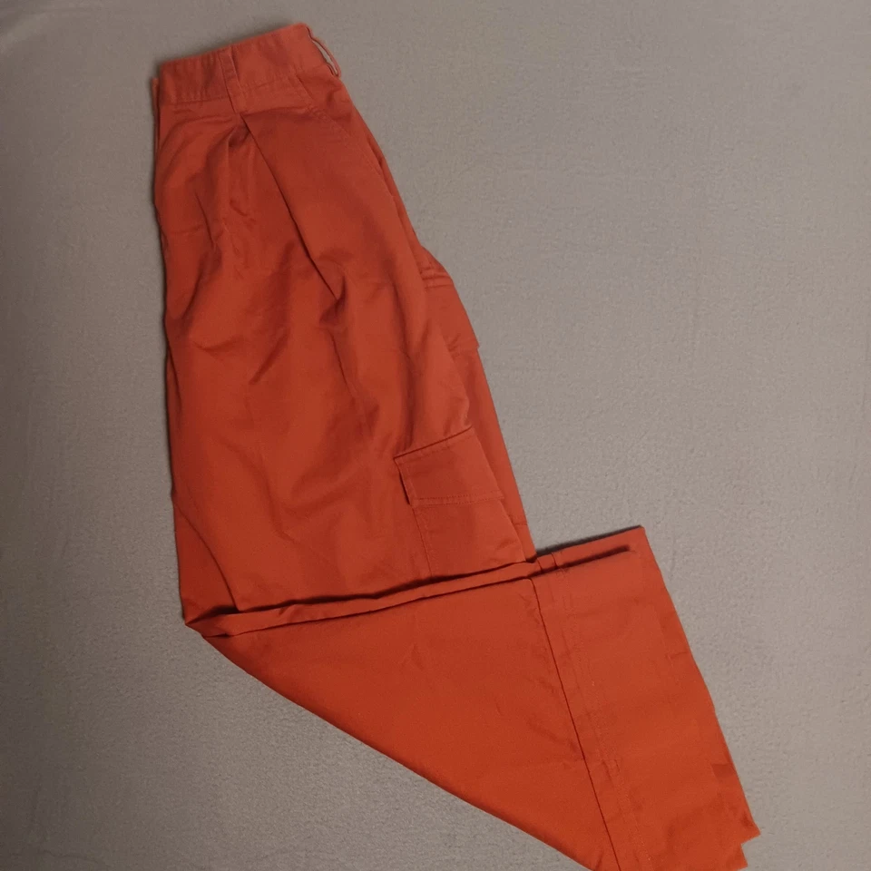Pantalones cargo Tibi Resort sarga de algodón holgados pierna ancha recortada terracota talla 4 Foto 2 de 4