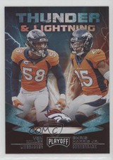2019 Panini Playoff Thunder and Lightning Von Miller Chris Harris Jr #1 oc3