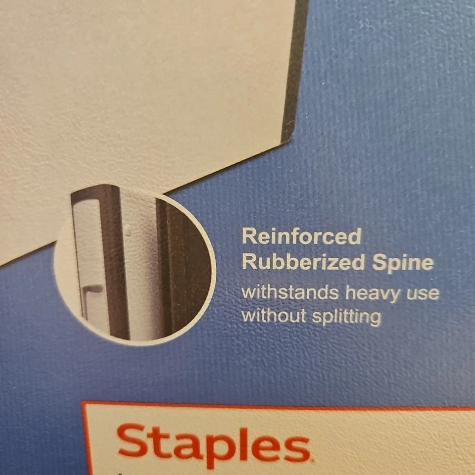 Better Binder 1-Count Grapas Oficina 3" Inclinado Anillo en D Ver Carpeta Azul Teal NUEVO Foto 4 de 4