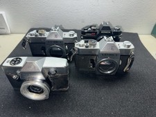 Lot Of 4 35mm Camera Bodies For Parts Or Repair. Konica, Kodak, Yashica