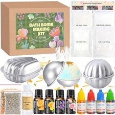 Bath Bomb Making Kit- 23Pcs DIY Bath Bombs for Women, Make Your Own SPA