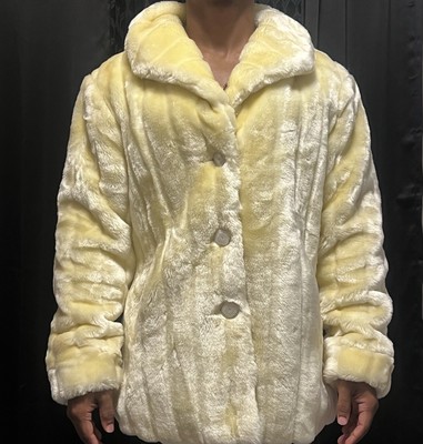 Vintage Elliana Faux Fur Coat Size XL Women s