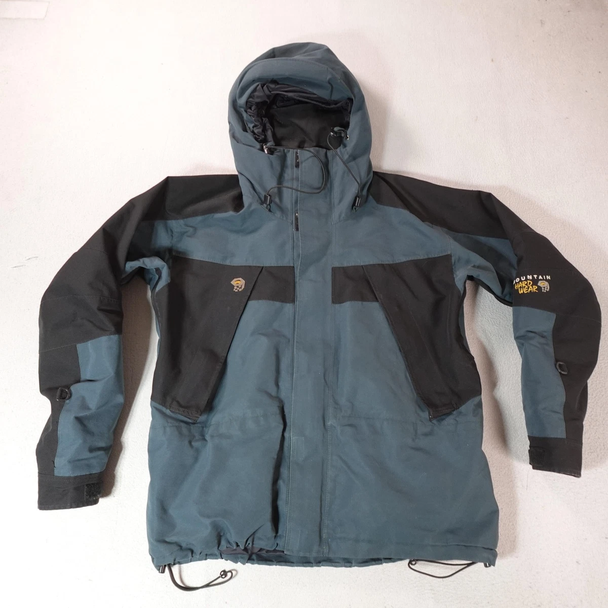 ジャケット・アウター rare 90s vintage HARD WEAR jacket Vintage Mountain Hard Wear Jacket Mens Medium Blue Gore Tex Hooded