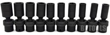 10pc 38 Drive Universal Swivel Deep Impact Metric Socket Set Cr-mo