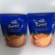 Clorox Fraganzia Island Escape In Wash Scent Booster Crystals  10oz Lot Of 2