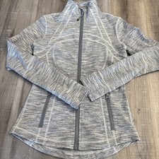 Lululemon Women's Gray Space Dye Define Long Sleeve Full-Zip Jacket Size 6