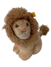 STEIFF Löwe Kuscheltier Plüschtier Tier Stofftier Beige 19cm Knopf im Ohr