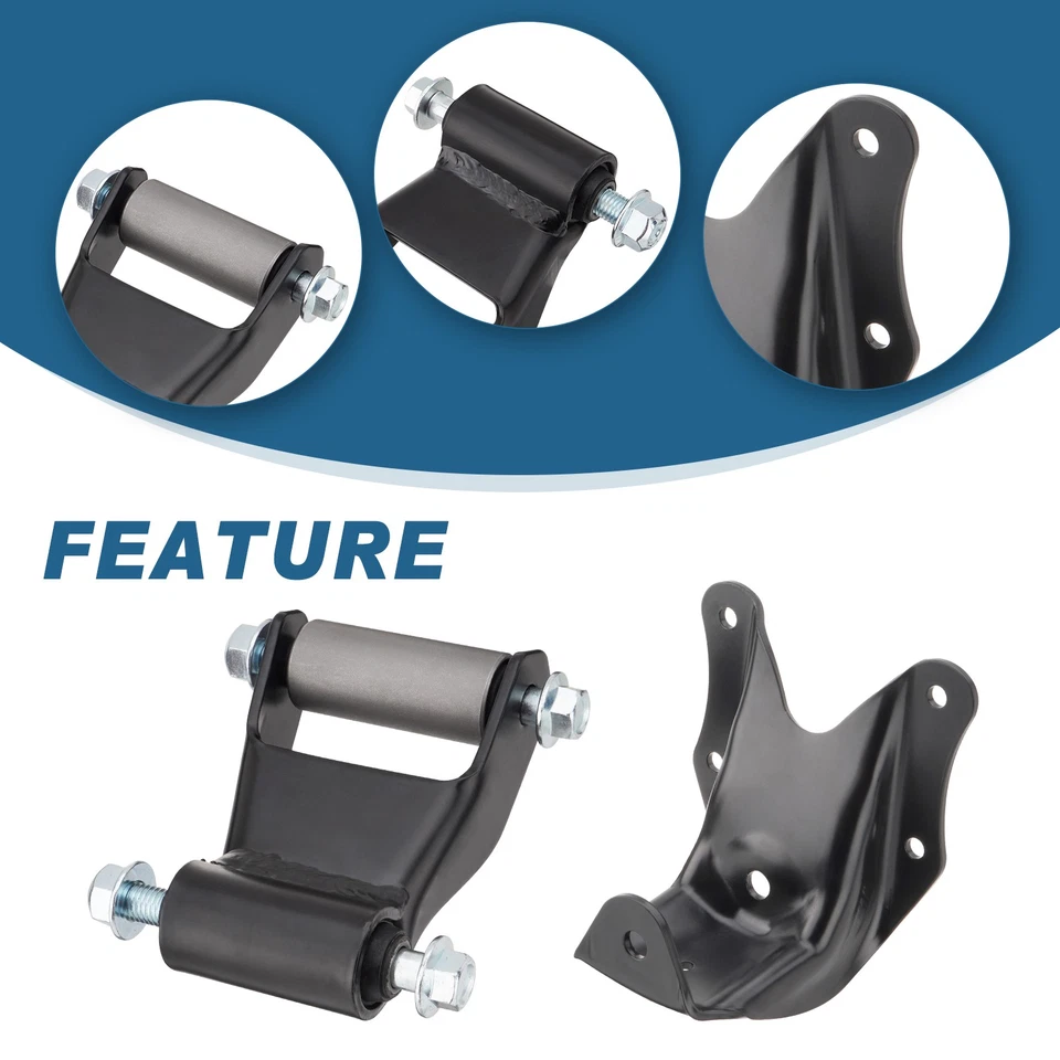 Rear Leaf Spring Shackle Hanger Bracket kit For Ford Bronco/F-150/F-250/F-350 US - Изображение 4 из 4