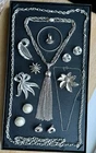 12 Pc VINTAGE SILVER TONE  COSTUME JEWELRY LOT DESIGNER Trifari Coro Monet More
