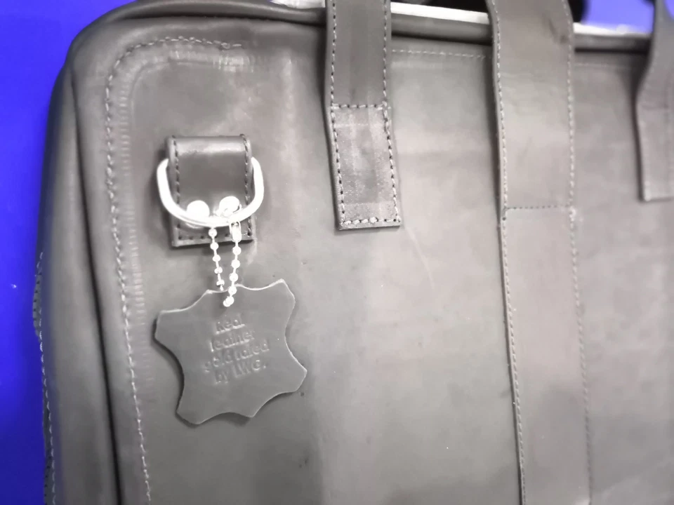 Laptoptasche Viva 15.6 35,6cm Notebook Bag Leder Stahl schwarz R-GO RGOAVLAPBL - Bild 2 von 4