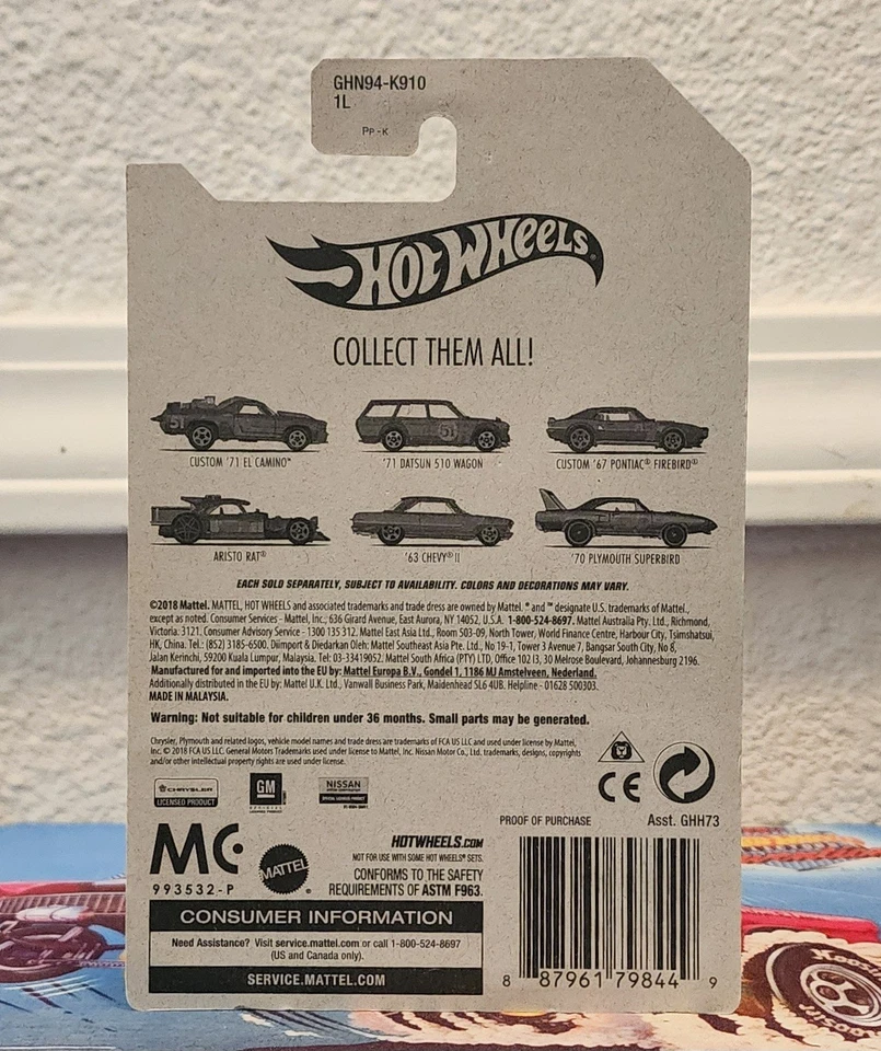Hot Wheels 51st Anniversary 2019 Satin Chrome Series Custom 71 El Camino 1 of 6 - Image 3 of 3