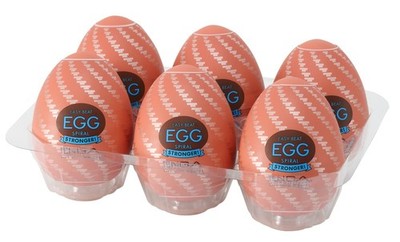 Tenga Egg Spiral Hard B. 6er - Massagegerät