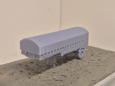 BUNDESWEHRMODELLE.DE Blumhardt Sattelauflieger Pritsche mit Planen-Aufbau