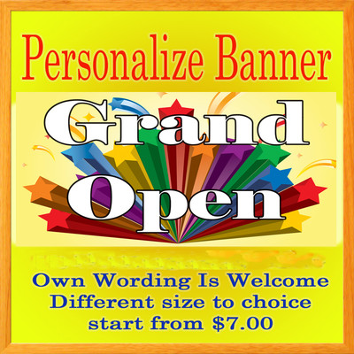 Custom Personalized Grand Open Opening Vinyl Banner Come Soon Big Sale Sign