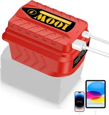 100W USB Power Source Adapter Fast Charger for Milwaukee 18V Battery Type-C
