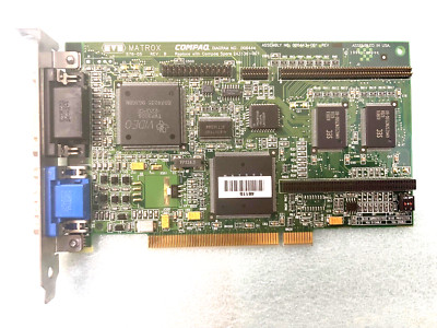 VINTAGE Matrox PCI 2 MB VGA Video Card 576-05 Rev B Compaq 243136-001 MXB94A-2