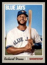 2019 Topps Heritage #243 Richard Urena Toronto Blue Jays