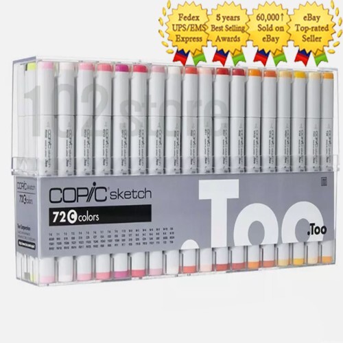 Copic Sketch Marker 72 Color Set C Artist Markers -Express Ship | eBay