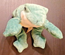 Green Leap Frog Plush Princess Soft Toys 10" Beanie Amphibian Vintage 1999