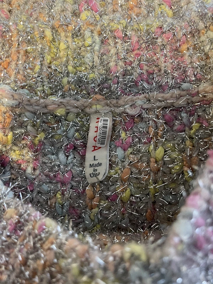 Suéter tejido brillante Anthropologie Raga oropel para mujer L Foto 3 de 3