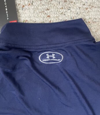 New Sz SM Men's Under Armour Navy Naval Academy 1/4 Zip