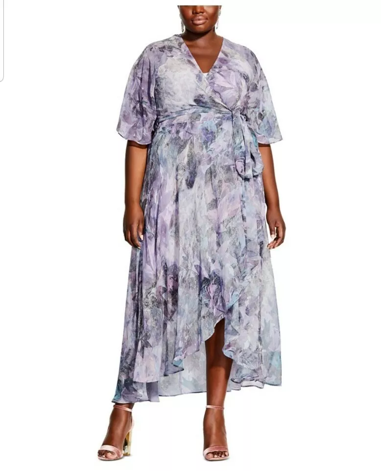 Empire waist cheap wrap dress