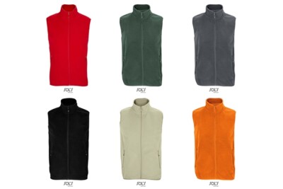 SOL´S Unisex Factor Zipped Fleece Bodywarmer XS S M L XL XXL 3XL 4XL 5XL