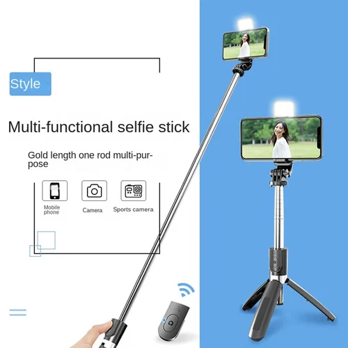 Bâton Selfie 360° Trépied Télécommande Bluetooth Support Téléphone Bureau Support Bureau - Photo 7 sur 8