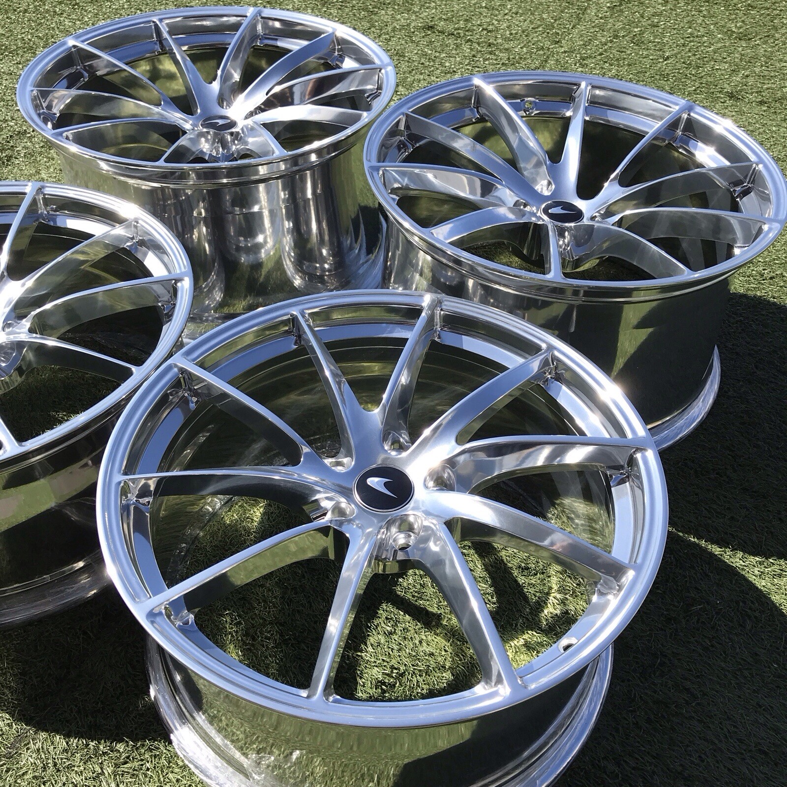 19 20 MCLAREN 720S RIMS STOCK ORIGINAL RIMS OEM 14B0405CP CERAMIC COATED 720 S