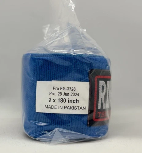 New Ringside Mexican Style Boxing MMA Handwraps Hand Wrap Wraps 180" - Blue - Picture 4 of 5