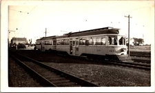Cars #1216-1222 Cleveland Interurban Railway Warrensville Ohio 2.75 X 4.5 Photo