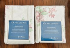 Fundas falsas de almohada de tamaño estándar florales lila de franela acurrucadas con núcleo de cabaña 2
