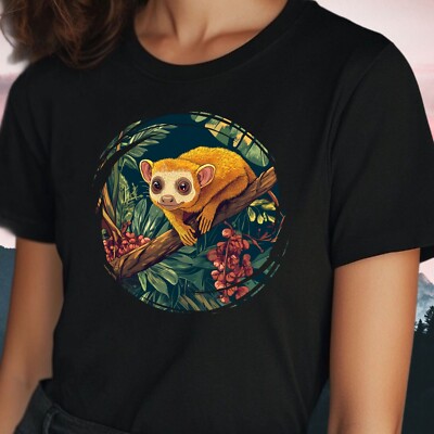 Frauen T-Shirt Kinkajou Tier Motiv Baumwolle Größe S bis 3XL