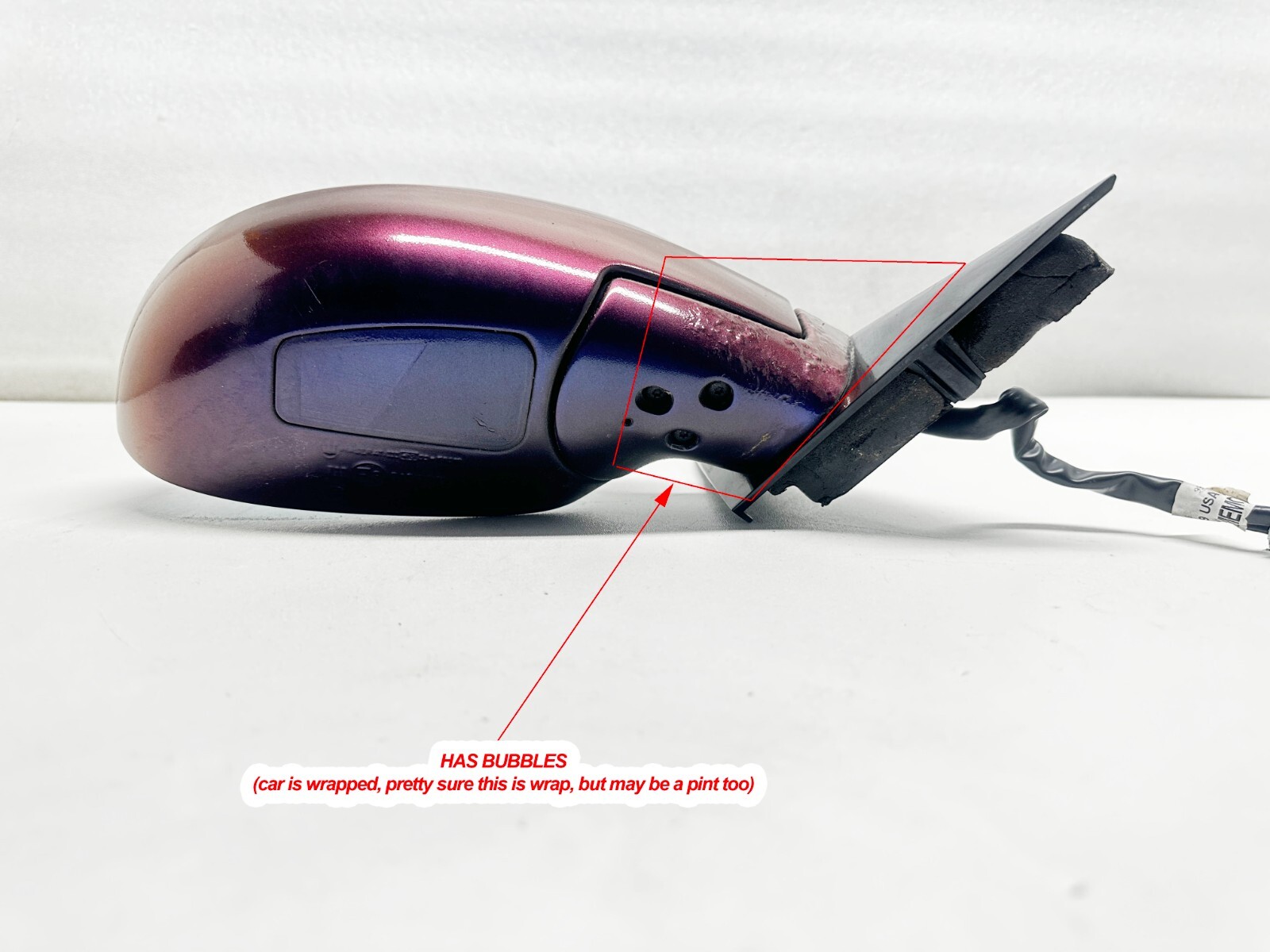 P40438 2003-2008 Maserati Quattroporte M139 Side View Mirror Passenger Side OEM