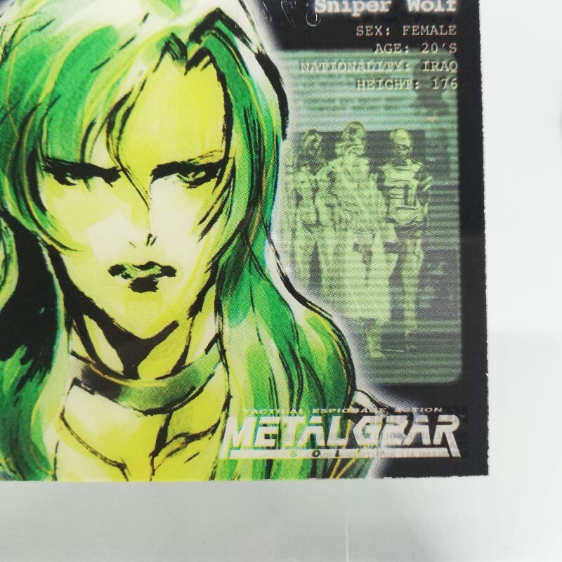 031 Sniper Wolf Metal Gear Solid Trading card Plastic Back serial