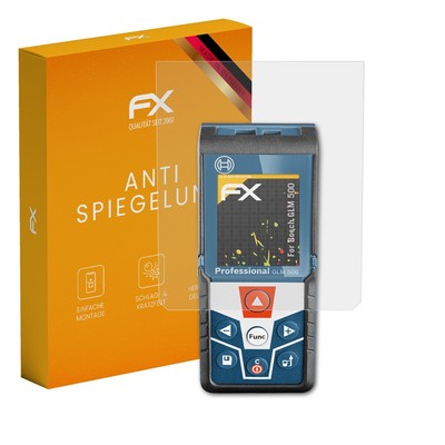 atFoliX 2x Displayfolie für Bosch GLM 500 Schutzfolie matt&stoßfest Folie